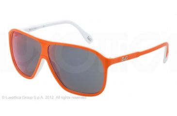 Image of D&amp;G FASHION SHOW + NEW TREND 3 DD3073 Progressive Prescription Sunglasses DD3073-19456P-63 - Lens Diameter 63 mm, Lens Diameter 63 mm, Frame Color Top Orange On White