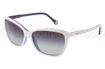 Image of D&amp;G DD3074 Sunglasses 18738G-5915 - Top White/Red/White/Blue Gray Gradient