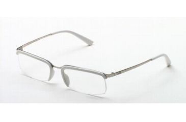 Image of D&amp;G Eyeglass Frames DD5016-104-5018 Silver Wtih White Rim Frame