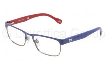 Image of D&amp;G DD5103 Eyeglass Frames 1094-5216 - Gunmetal / Blue Frame, Demo Lens Lenses