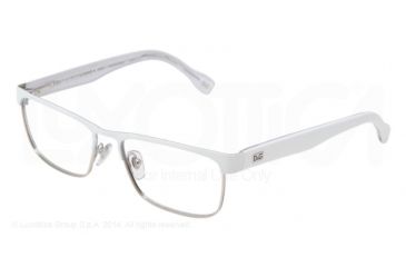 Image of D&amp;G DD5103 Eyeglass Frames 1129-52 - White/sivler Frame