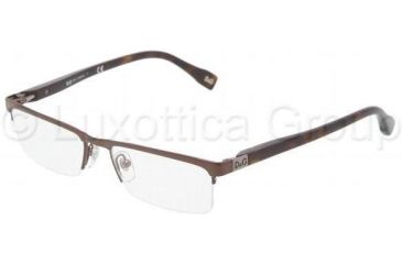 Image of D&amp;G DD5104 Progressive Prescription Eyeglasses 152-5016 - Brown Frame