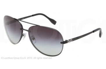 Image of D&amp;G YOUNG&amp;COLOURED DD6086 Single Vision Prescription Sunglasses DD6086-11068G-64 - Lens Diameter 64 mm, Lens Diameter 64 mm, Frame Color Matte Black