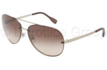 Image of D&amp;G DD6086 Sunglasses 110713-6414 - Matte Pale Gold Frame, Brown Gradient Lenses