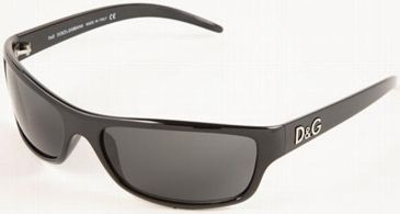 Image of D&amp;G DD8012-501-87-6216 Sunglasses Black Frame / 62 mm Gray Blue Lenses