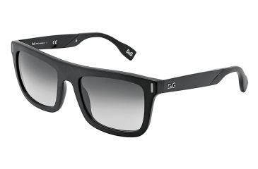 Image of D&amp;G Fashion show DD3083 Sunglasses 25578G-5420 - Matte Black Frame, Gray Gradient Lenses