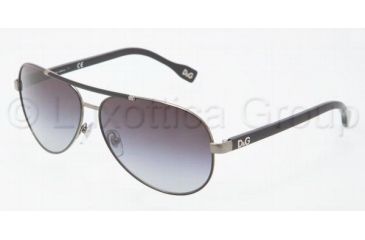 Image of D&amp;G DD6078 Sunglasses with No-Line Progressive Rx Prescription Lenses DD6078-079-8G-6112 - Frame Color Gunmetal, Lens Diameter 61 mm
