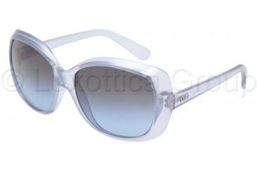 Image of D&amp;G DD8075 Sunglasses with No-Line Progressive Rx Prescription Lenses DD8075-16988F-5816 - Lens Diameter: 58 mm, Frame Color: Azure Transparent Metallized