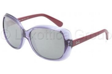 Image of D&amp;G DD8075 Sunglasses with No-Line Progressive Rx Prescription Lenses DD8075-19106G-5816 - Lens Diameter: 58 mm, Frame Color: Transparent Violet