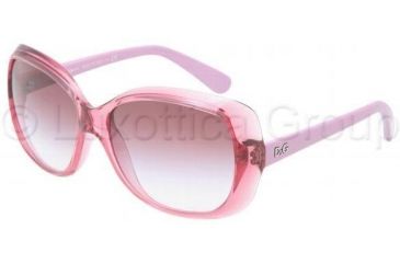 Image of D&amp;G DD8075 Sunglasses with No-Line Progressive Rx Prescription Lenses DD8075-19128H-5816 - Lens Diameter: 58 mm, Frame Color: Transparent Pink