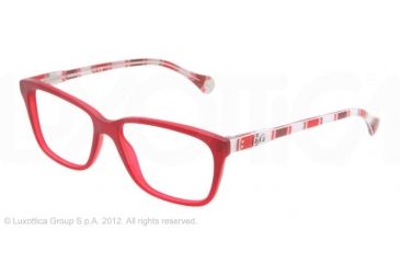 Image of D&amp;G VIBRANT COLOURS DD1238 Eyeglass Frames 2761-52 - Matte Red Frame