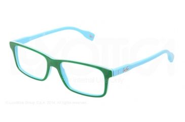 Image of D&amp;G Vibrant colours DD1244 Prescription Eyeglasses 2611-53 - Green On Azure Frame