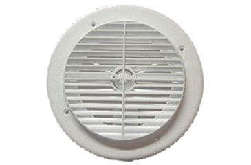 Image of D&amp;W Louvered Aireport RV Air Conditioner Ceiling Vent, White, 6840WH