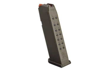Image of Glock G17 9mm Luger 17 Round Pistol Magazine, OD Green w/ Orange Follower, 1 Pack, 47353