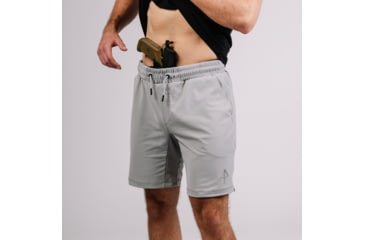 Image of Crucial Concealment Carrier Shorts 8 - Chalk Grey 8578F966, No Belt, S, FF004006