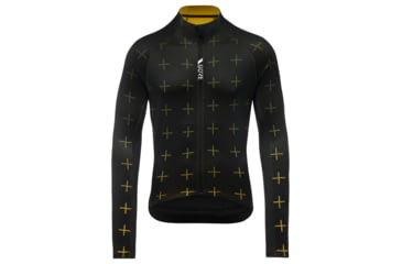 Image of GOREWEAR Mens C5 Thermo Cycling Jersey in Black/Uniform Sand XL Form fit 80C00897, 100641-99BJ-XXL