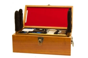 Image of DAC Technologies Gunmaster Wooden Cleaning Station w/ 50 piece Cleaning Kit, 38287