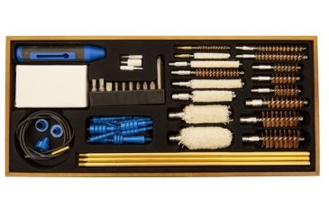 Image of DAC Technologies Gunmaster Wooden Cleaning Station w/ 50 piece Cleaning Kit, 38287