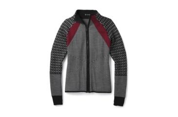 Image of Smartwool Dacono Ski Full Zip Sweater-Women's, Black, Extra Large, SW000315001-XL