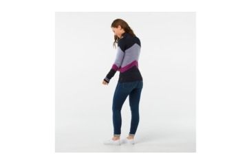 Image of Smartwool Dacono Ski Funnel Neck Sweater-Women's, Deep Navy Heather, Extra Large, SW000328108-XL