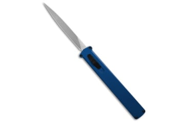 Image of Daggerr Daggerr Knives Igla Double Action OTF Knife Blue Aluminum 3.4" Satin VG10, Blue, VG10, adult, BHQ-192138