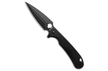 Image of Daggerr Knives Arrow Flipper Folding Knife, 4.00in, D2, Spear Point Blade, Stainless Steel, Black Handle, Standard, Black/Black, 8.62 inch, BHQ-192330