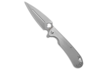Image of Daggerr Knives Arrow Flipper Folding Knife, 4.00in, D2, Spear Point Blade, Stainless Steel, Gray Handle, Standard, Gray/Gray, 8.62 inch, BHQ-192333