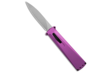 Image of Daggerr Knives Daggerr Knives Koschei Slim Double Action OTF Knife Purple Aluminum 3.5" SW, Purple, D2, adult, BHQ-190986