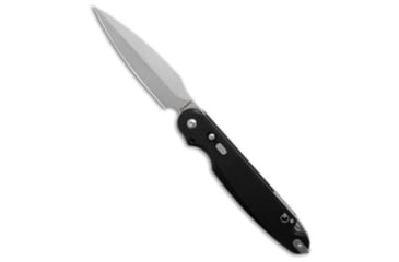 Image of Daggerr Knives Nestor Button Folding Knife, 4.75in, VG10, Spear Point Blade, G-10, Black Handle, Black/Gray, 10.75 inch, BHQ-195768