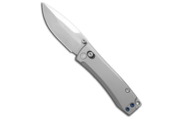 Image of Daggerr Knives Nightmare 63 MagnaCut Folding Knife, 2.55in, CPM MagnaCut, Drop Point Blade, Titanium, Gray Handle, Thumb Stud, Gray/Gray, 5.625 inch, BHQ-217306