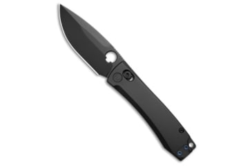 Image of Daggerr Knives Nightmare 77 MagnaCut Folding Knife, 3.125in, CPM MagnaCut, Drop Point Blade, Titanium, Black Handle, Thumb Hole, Black/Black, 6.875 inch, BHQ-217312