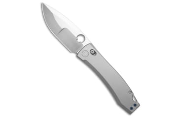 Image of Daggerr Knives Nightmare MagnaCut Folding Knife, 4.00in, CPM MagnaCut, Drop Point Blade, Titanium, Gray Handle, Satin, Drop Point, Gray/Gray, 9.00 inch, BHQ-217308