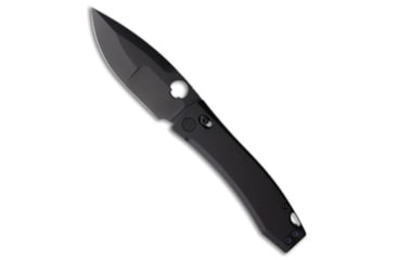 Image of Daggerr Knives Nightmare Folding Knife, 4.00in, CPM MagnaCut, Drop Point Blade, Titanium, Black Handle, Thumb Hole, Compound, Black/Black, 9.00 inch, BHQ-216644