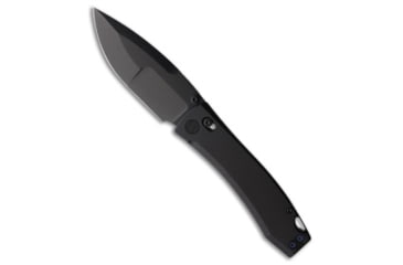 Image of Daggerr Knives Nightmare Folding Knife, 4.00in, CPM MagnaCut, Drop Point Blade, Titanium, Black Handle, Thumb Stud, Compound, Black/Black, 9.00 inch, BHQ-216646