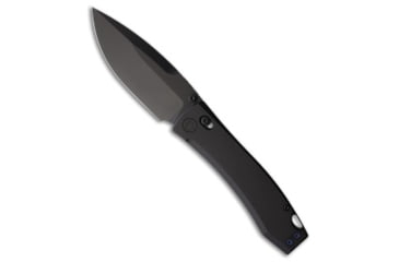 Image of Daggerr Knives Nightmare Folding Knife, 4.00in, CPM MagnaCut, Drop Point Blade, Titanium, Black Handle, Thumb Stud, Flat Grind, Black/Black, 9.00 inch, BHQ-216658