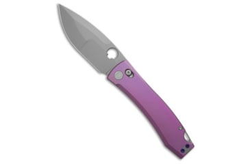 Image of Daggerr Knives Nightmare Folding Knife, 4.00in, Bohler M390 Stainless Steel, Drop Point Blade, Purple Handle, Purple/Gray, 9.00 inch, BHQ-208830