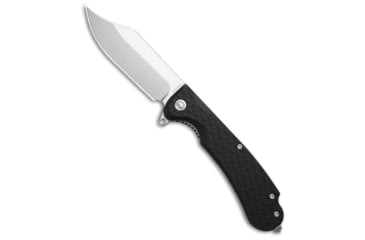 Image of Daggerr Knives Powie Folding Knife, 3.50in, 8Cr14MoV, Clip Point Blade, Black Handle, Black/Gray, 8.25 inch, BHQ-208481