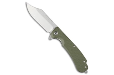 Image of Daggerr Knives Powie Folding Knife, 3.50in, 8Cr14MoV, Clip Point Blade, OD Green Handle, OD Green/Gray, 8.25 inch, BHQ-208483