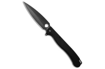 Image of Daggerr Knives Vendetta Folding Knife, 5.00in, VG10, Dagger Blade, G-10, Black Handle, Black/Black Gray, 10.90 inch, BHQ-144319