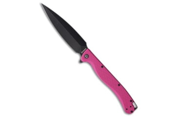 Image of Daggerr Knives Vendetta Folding Knife, 5.00in, 8Cr14MoV, Dagger Blade, Pink Handle, Pink/Black Gray, 11.00 inch, BHQ-216667
