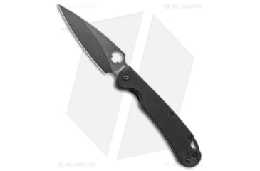Image of Daggerr Knives Zhalo Folding Knife, 3.875in, D2, Spear Point Blade, G-10, Black Handle, Black/Black Gray, 8.625 inch, BHQ-102184