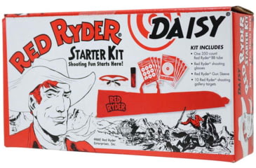Image of Daisy Red Ryder Starter Kit, Gun Sleeve/Shooting Gallery/Targets/Shooting Glasses, Red, 993163-304