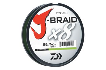 Image of Daiwa J-Braid 65lb Chartreuse 150m JB8U65-150CH