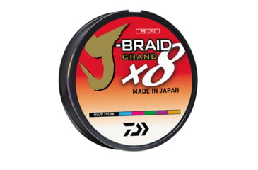 Image of Daiwa J-Braid 8X Braided Line w/Bulk Spool, 2500yds, 150lb, Multi-Color, JB8U150-2500MU