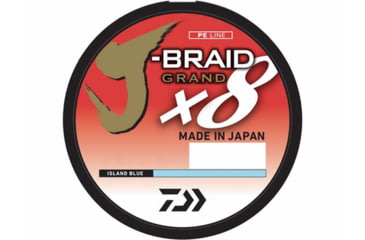 Image of Daiwa J-Braid x8 Grand Braid Line w/Filler Spool, 150yds, 10lb, Island Blue, JBGD8U10-150IB