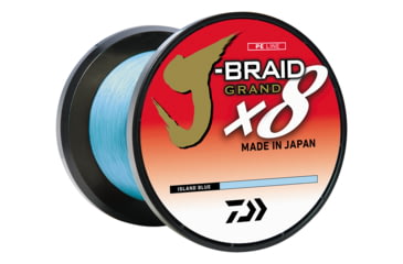 Image of Daiwa J-Braid x8 Grand Braid Line w/Bulk Spool, 3000yds, 20lb, Island Blue, JBGD8U20-3000IB
