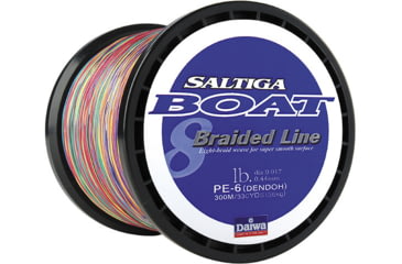 Image of Daiwa Saltiga Boat Braided Line w/Bulk Spool, 100lb, 1800m, Multi-Color, SAB-B100LB