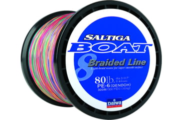 Image of Daiwa Saltiga Boat Braided Line w/Bulk Spool, 80lb, 1800m, Multi-Color, SAB-B80LB