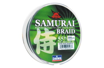 Image of Daiwa Samurai Braid Line w/Filler Spool, 55lb, 150yd, Green, DSB-B55LB150YG