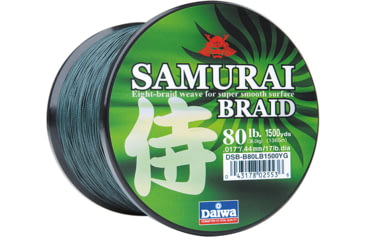 Image of Daiwa Samurai Braid Line w/Filler Spool, 70lb, 300yd, Green, DSB-B70LB300YG